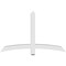 Ekena Millwork Bellingham Architectural Grade PVC Gable Bracket, 60"W x 37 1/2"H x 4"D x 4"F, 15/12 Pitch GBP060X38X0404BEL00 - alternate 4